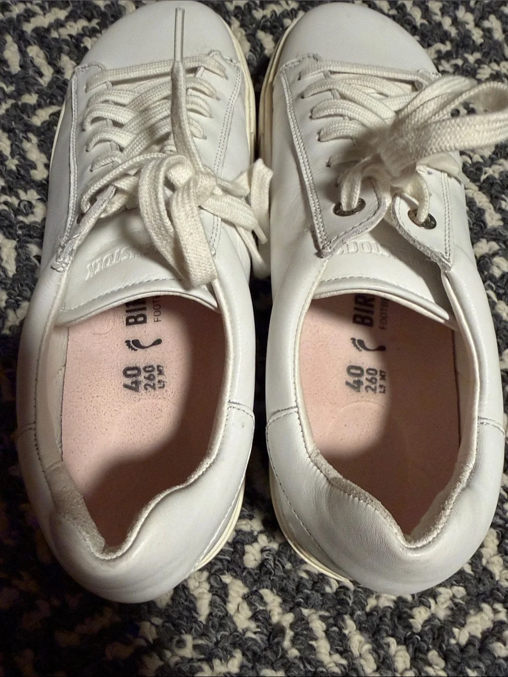 Birkenstock white leather